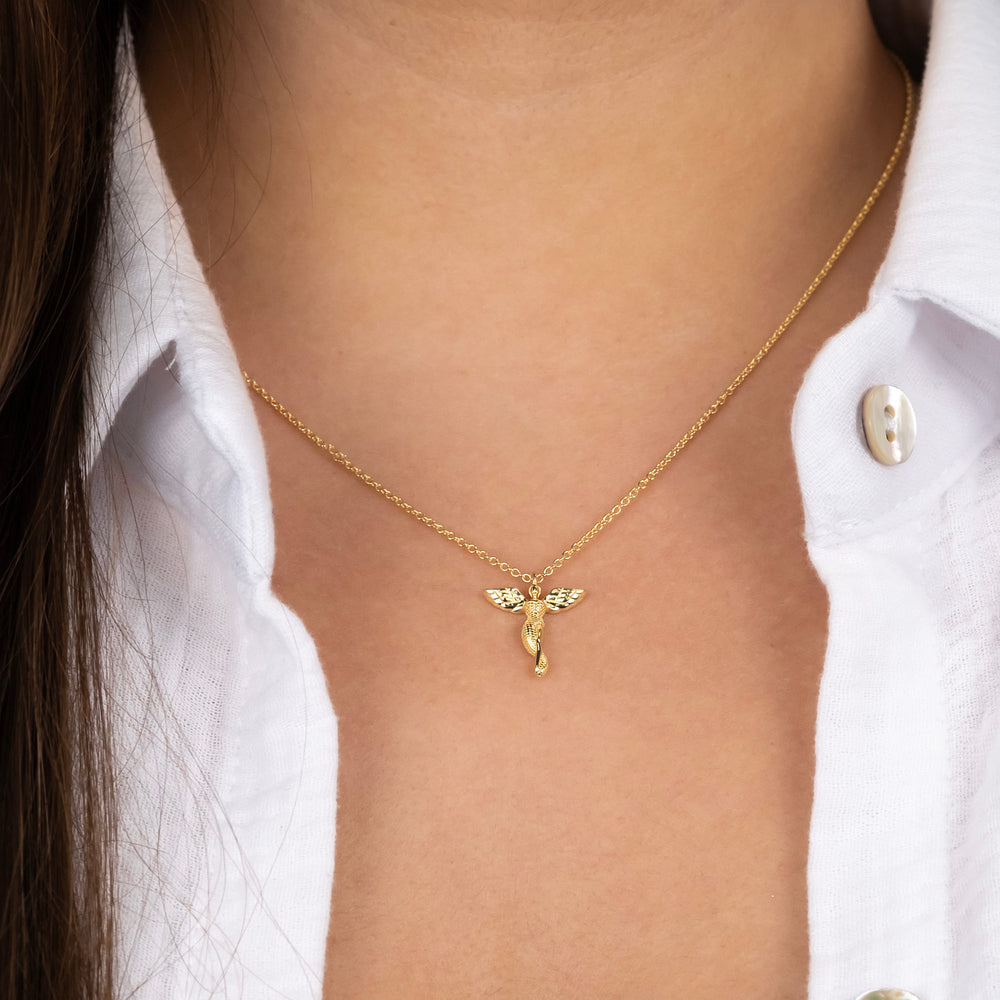 Engelsrufer Schutzengel collana argento 925 angelo oro