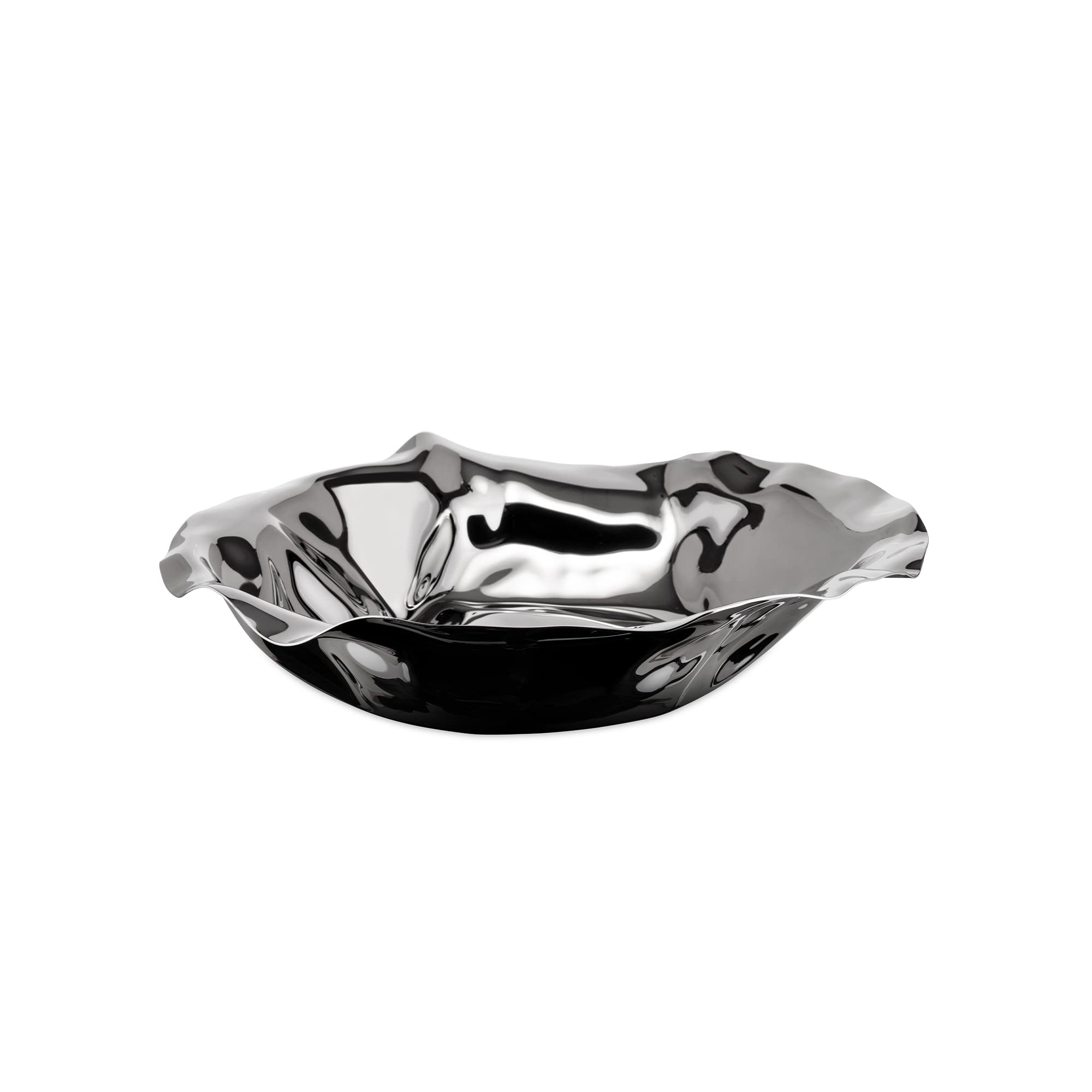 Alessi 90084 Sarrià cestino rotondo argento 27,5 cm
