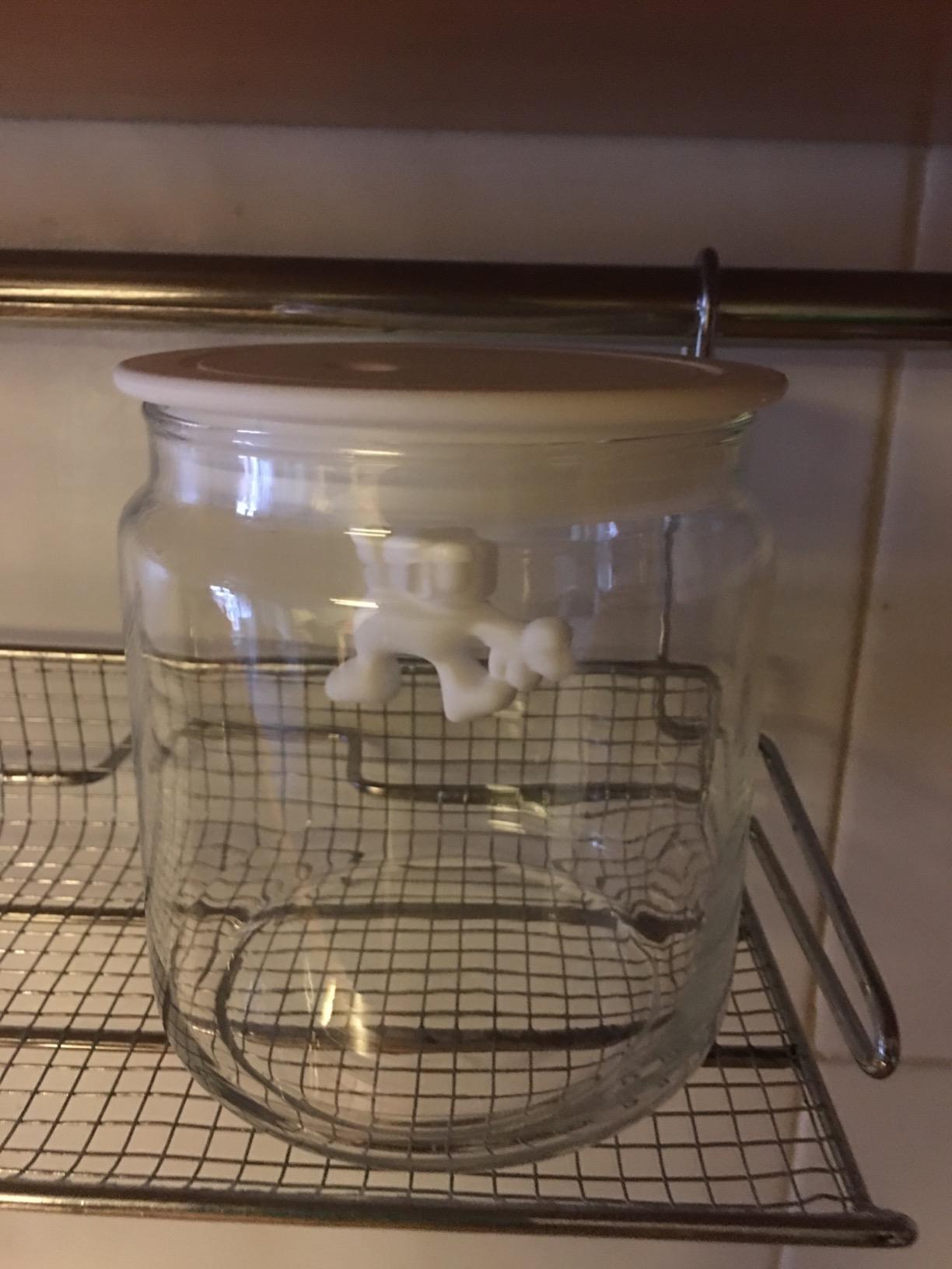 Alessi Gianni AMDR05 W Barattolo Vetro Bianco 90 cl