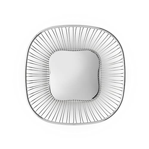 Alessi 845 Cestino Filo Acciaio Quadrato 23x23 cm