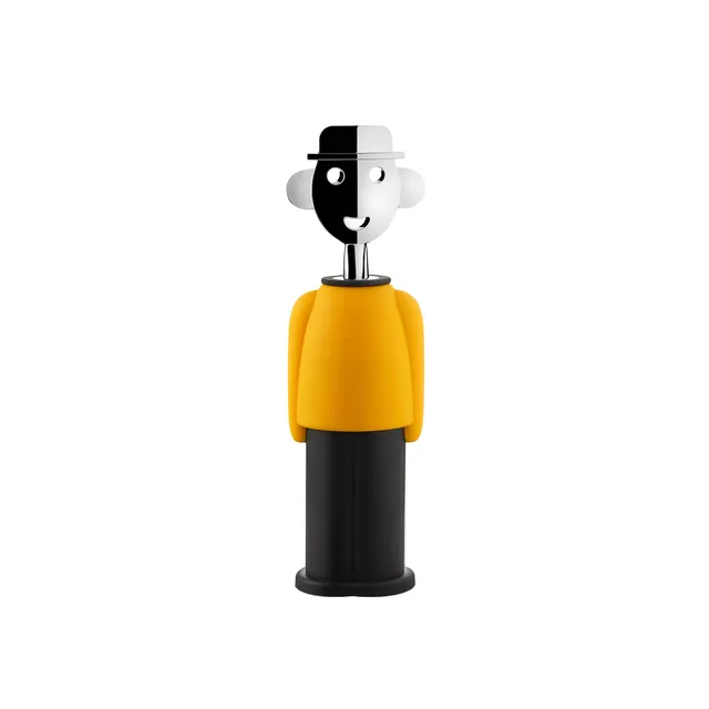 Alessi Alessandro M. AM23 cavatappi giallo e nero