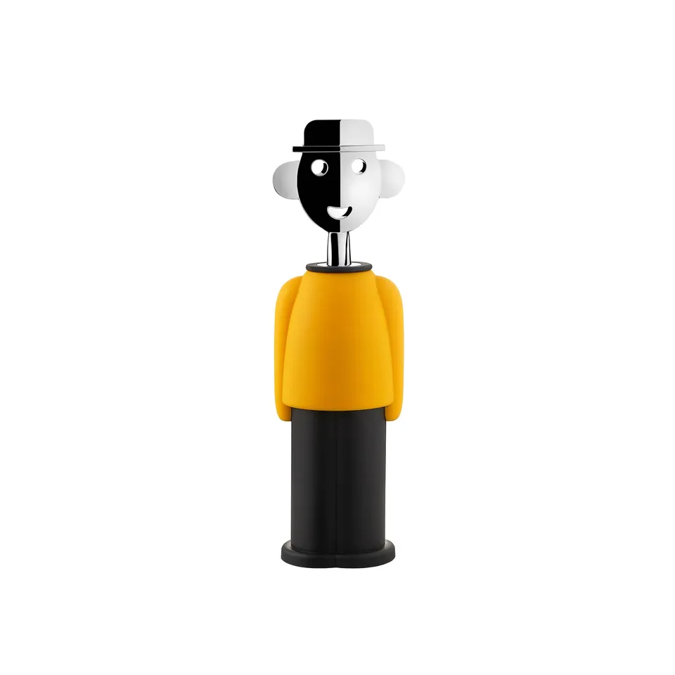 Alessi Alessandro M. AM23 cavatappi giallo e nero