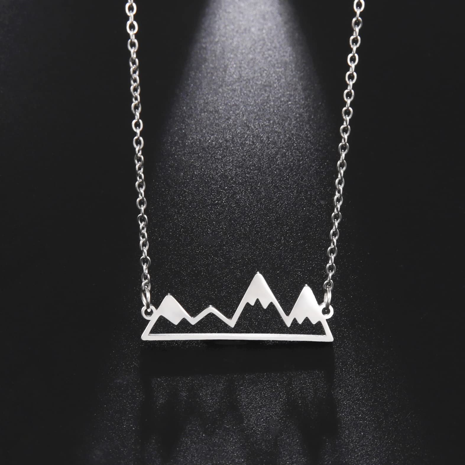 Eueavan Necklaces collana montagna catena delicata donna