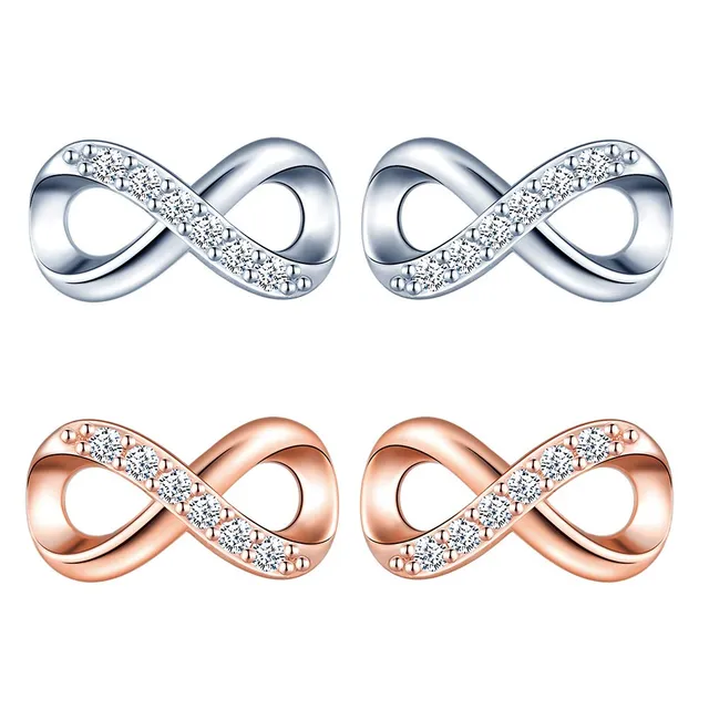 INFINIONLY Fashion Earrings orecchini argento 925 multicolor