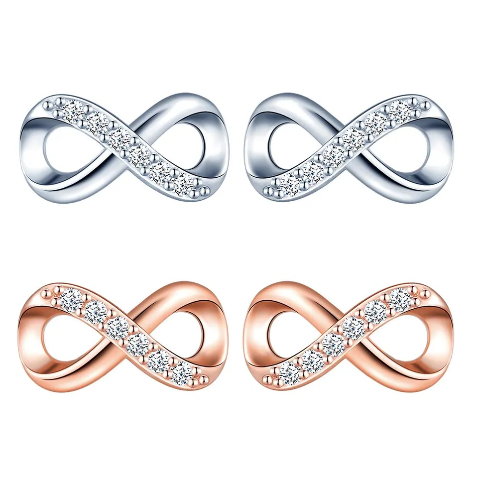 INFINIONLY Fashion Earrings orecchini argento 925 multicolor
