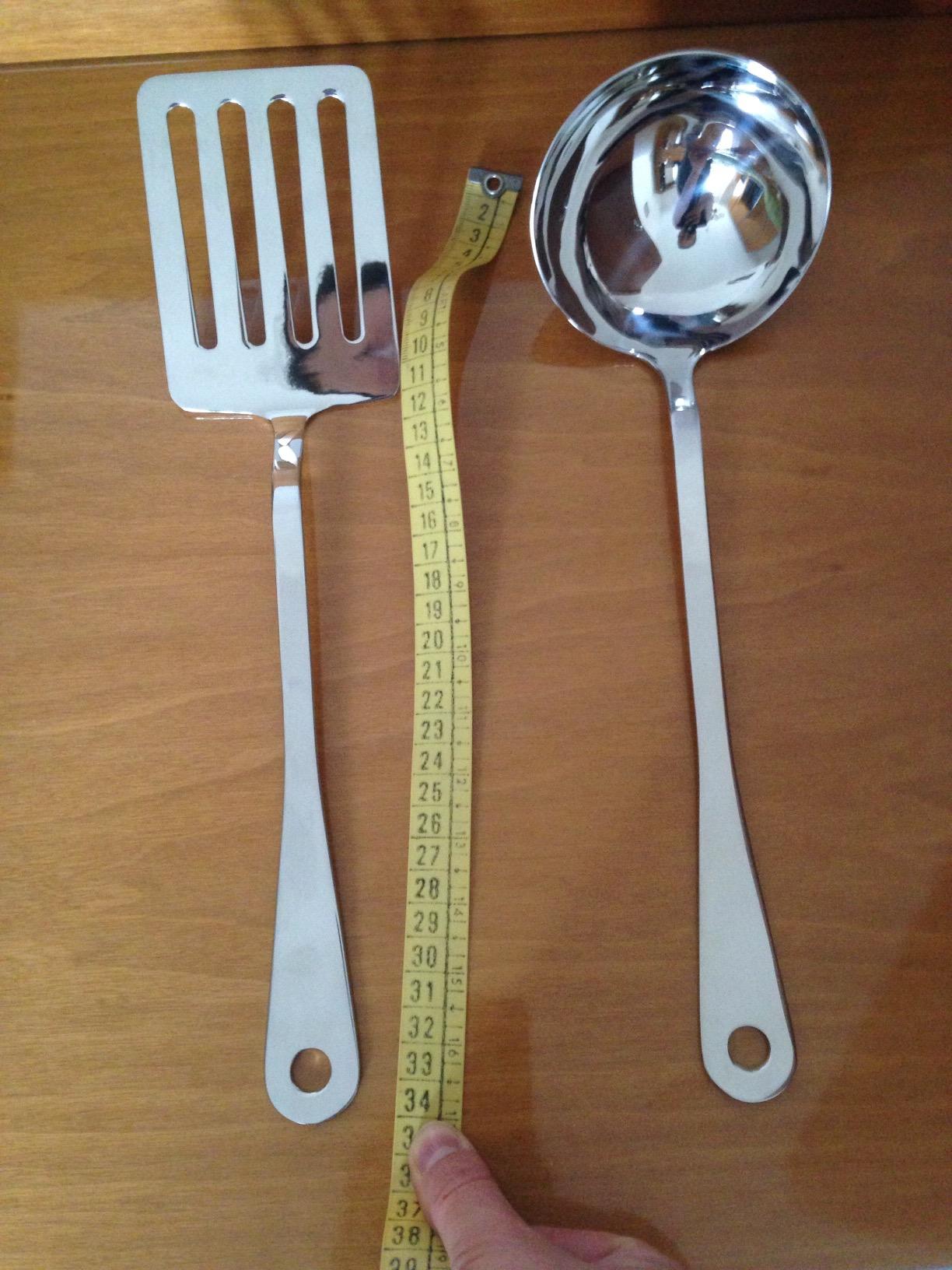 Alessi AJM19S5 set mestoli cucina 5 pezzi acciaio 18/10