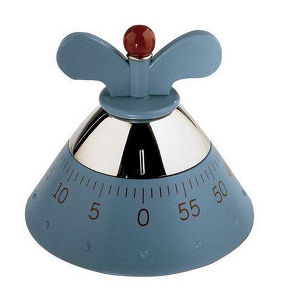Alessi A09 Timer Cucina Meccanico Azzurro 60 Minuti