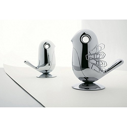 Alessi RT01 portagraffette magnetico argento da scrivania