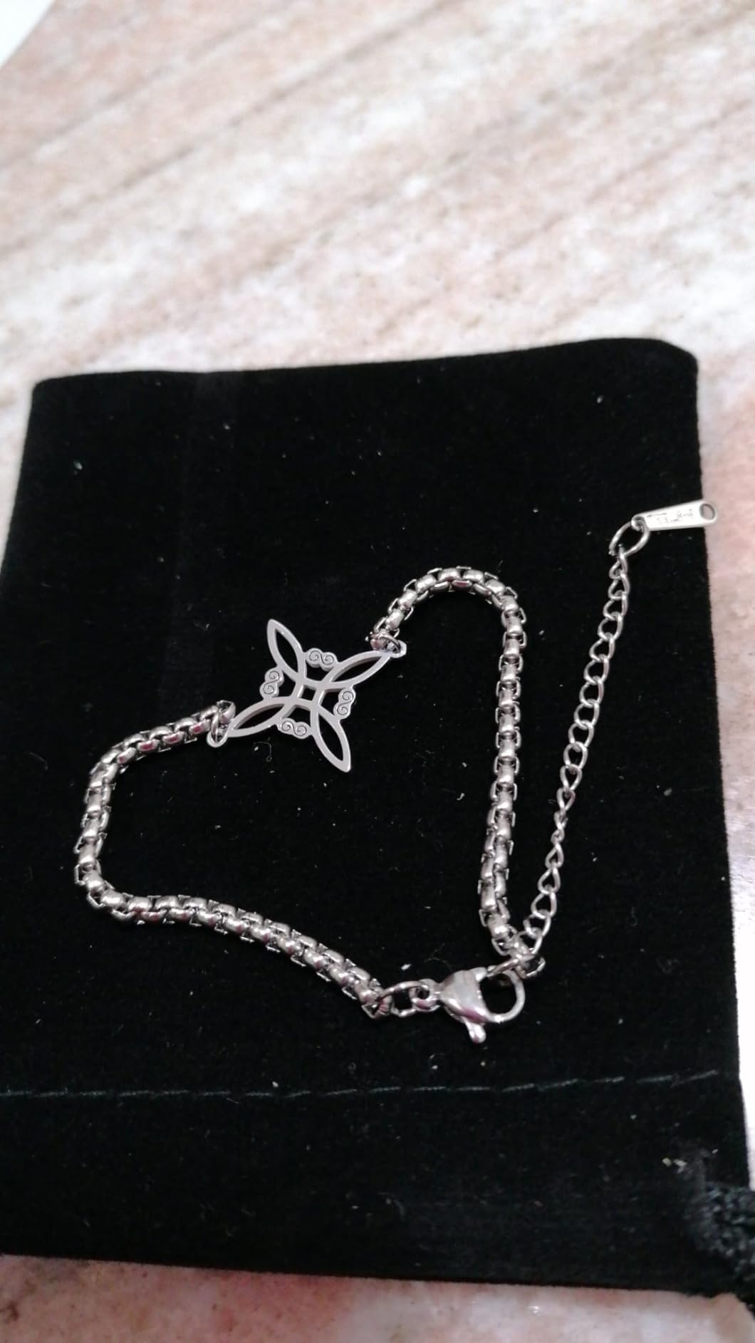 Eueavan Bracelets bracciale nodo celtico argento1 regalo donna