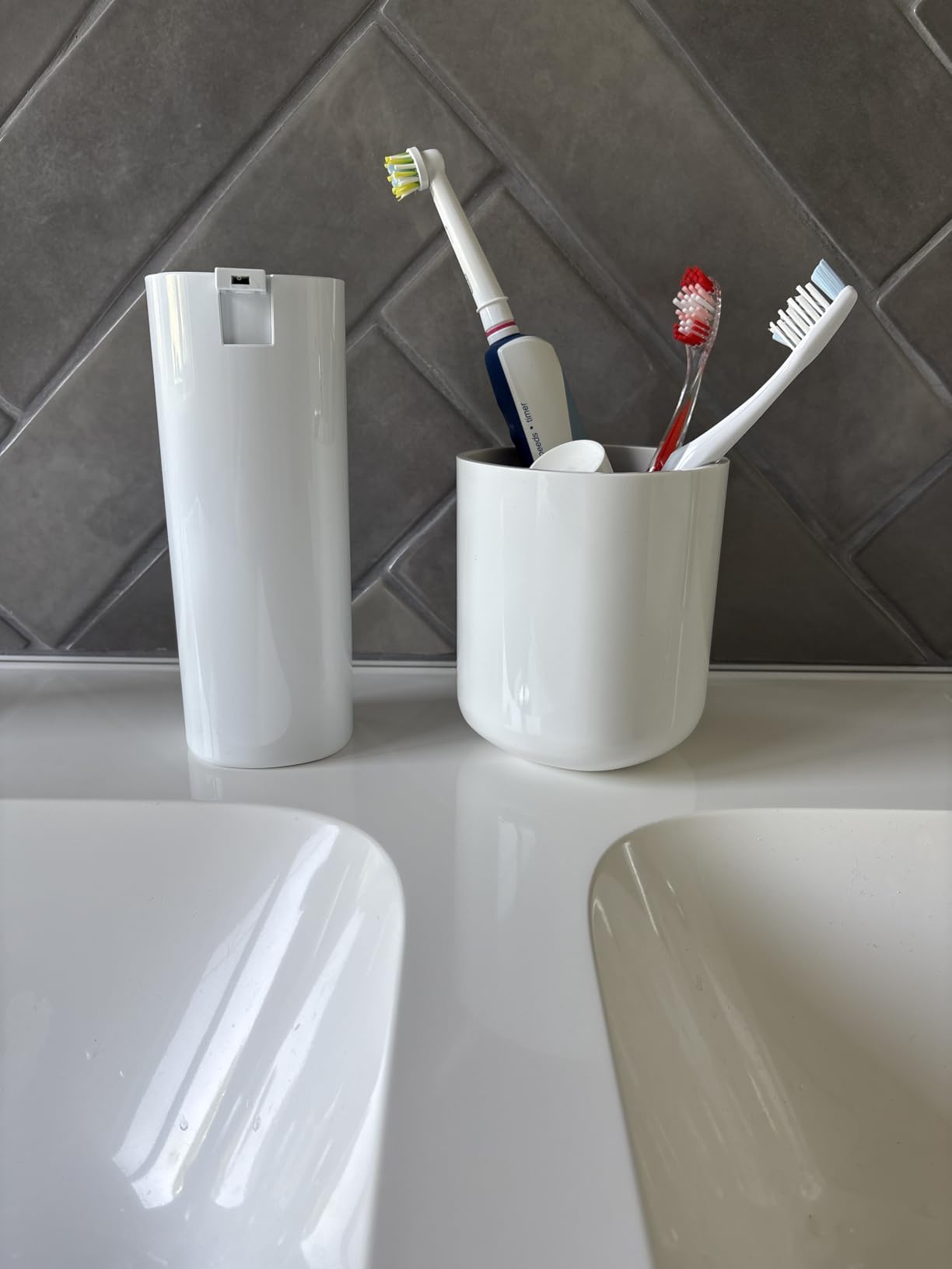 Alessi Birillo PL03 W portaspazzolino bianco PMMA