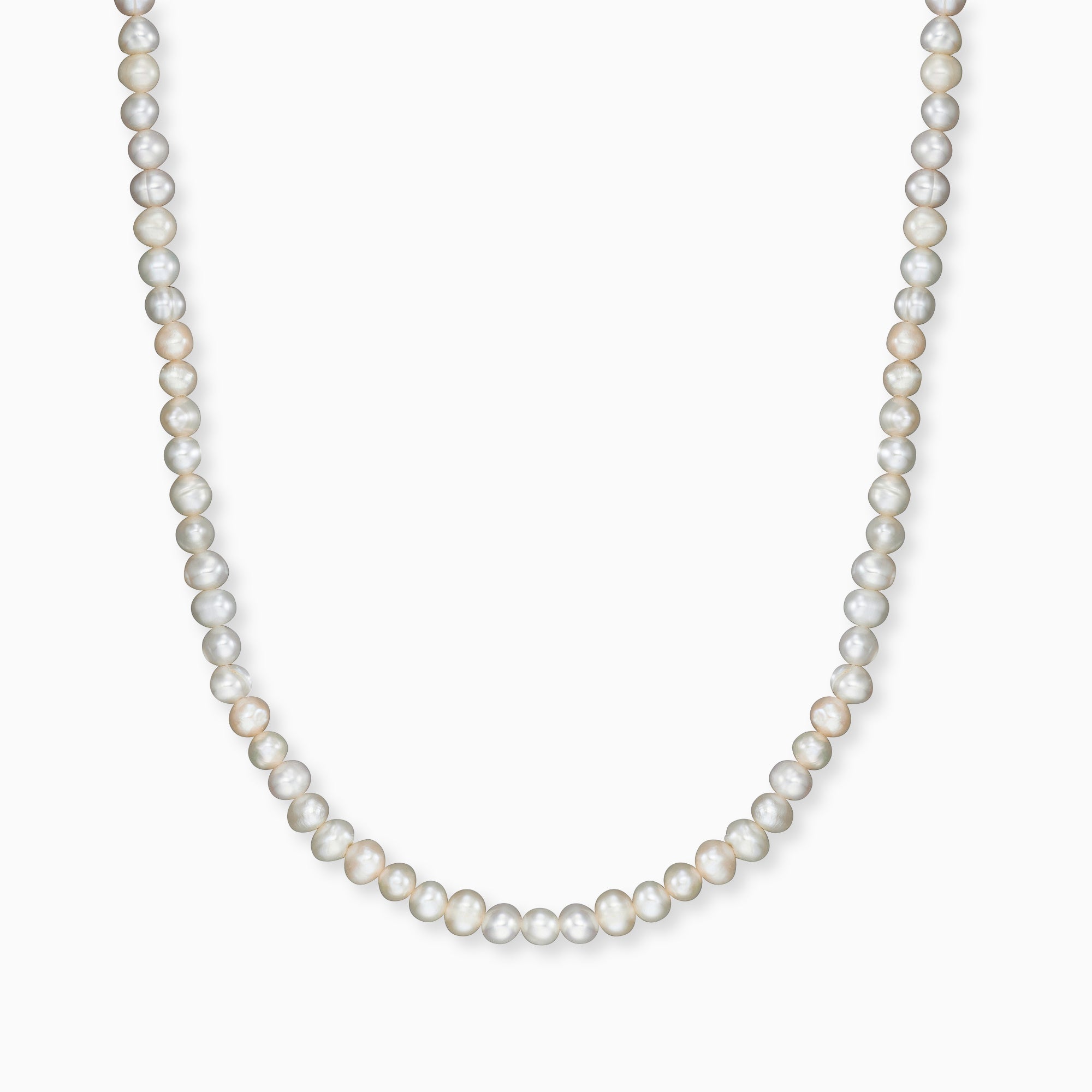 Engelsrufer Ketten Collana Perle Acqua Dolce Argento 40cm