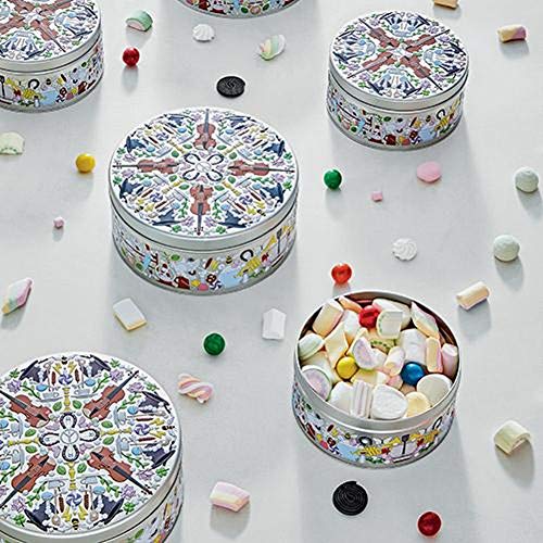 Alessi Garybaldi SJ03S2 barattoli latta set 2 pezzi decorati