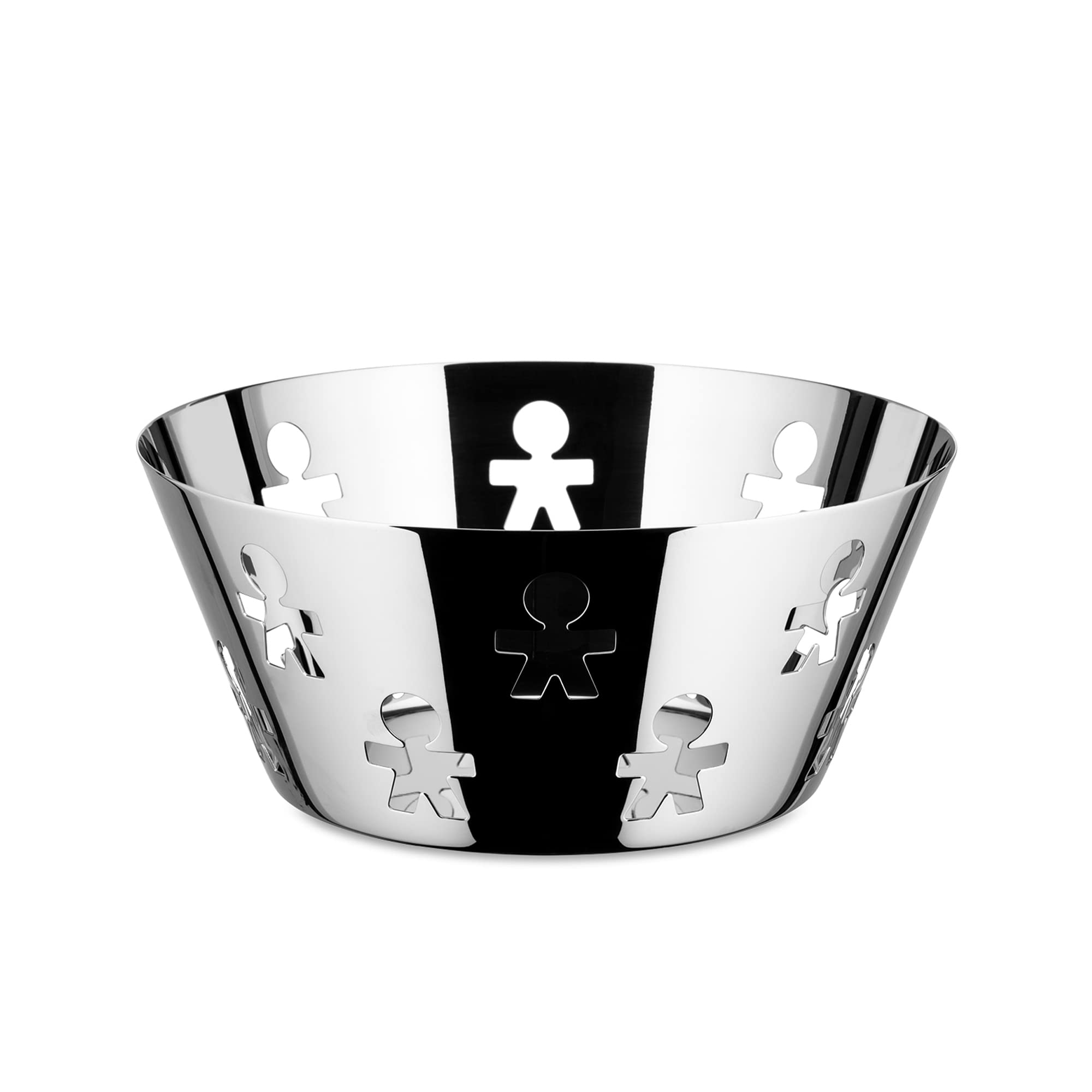 Alessi Girotondo AKK04 Cestino Acciaio Traforato 23 cm
