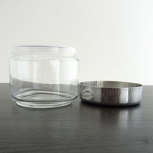 Alessi MW21/50 Barattolo Vetro Ermetico 50 cl Argento