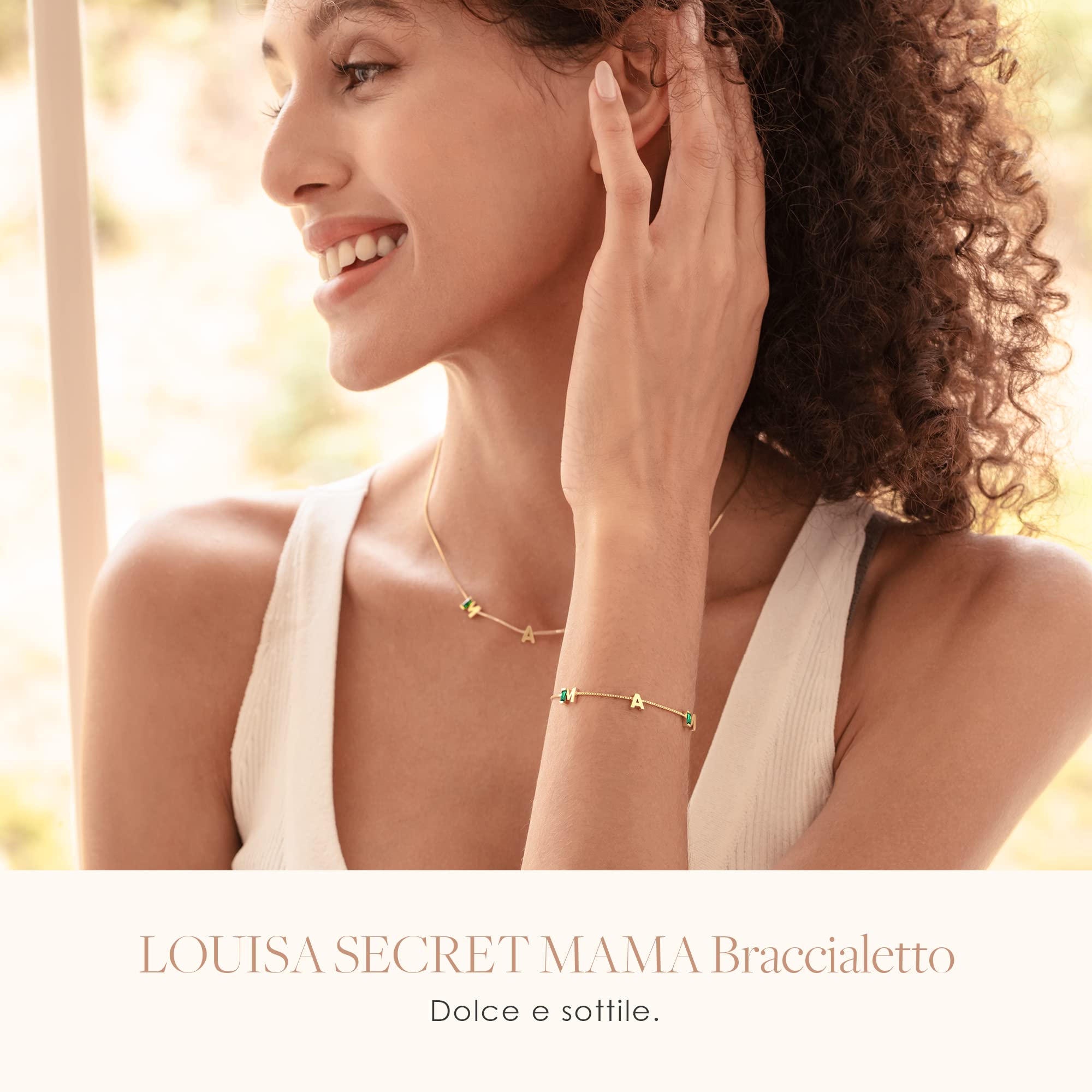 Louisa Secret Maman bracciale argento 925 verde