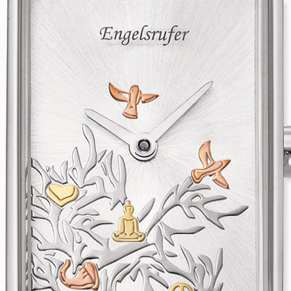 Engelsrufer Lebensbaum Orologio Donna Acciaio Mesh Argento