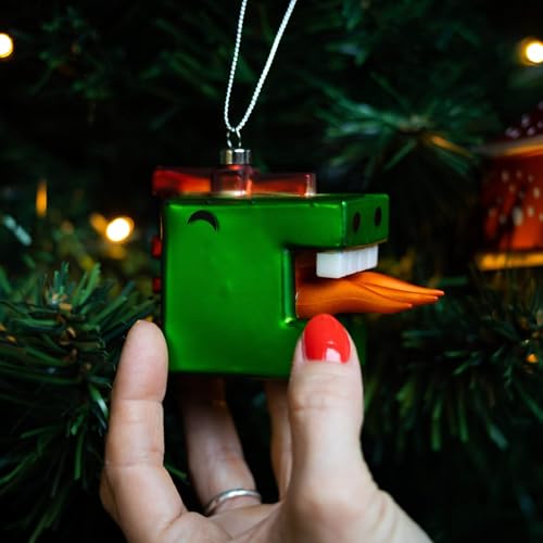 Alessi Cubodrago GJ02 12 pallina Natale vetro drago