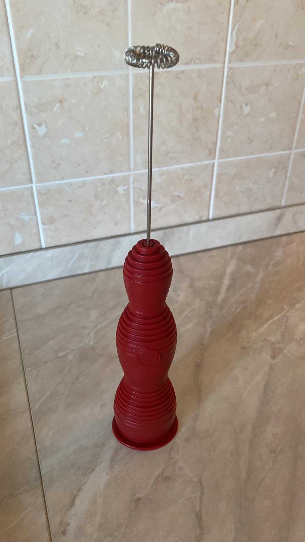 Alessi Pulcina MDL11 R frullino montalatte rosso ricaricabile