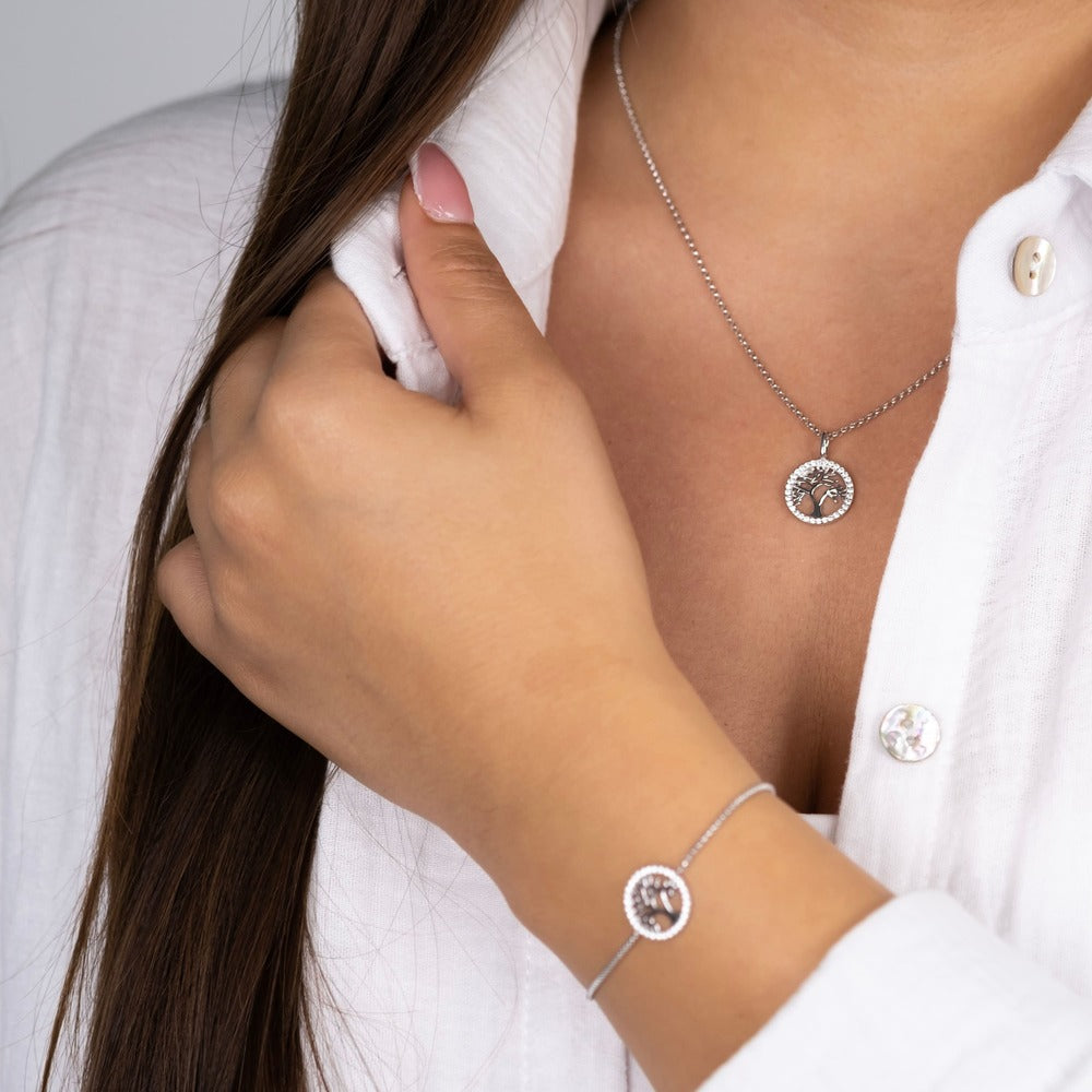 Engelsrufer Albero Vita collana argento zirconia regolabile