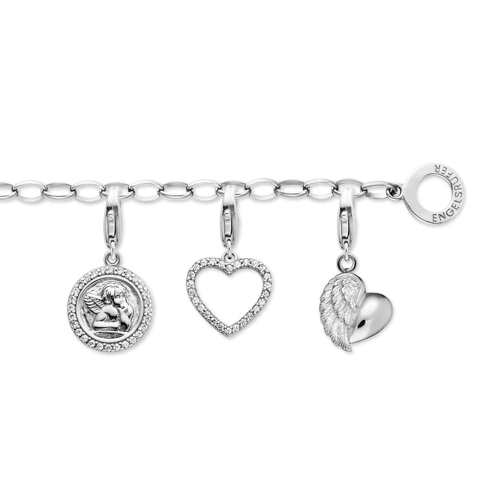 Engelsrufer bracciale argento 925 per charm regolabile