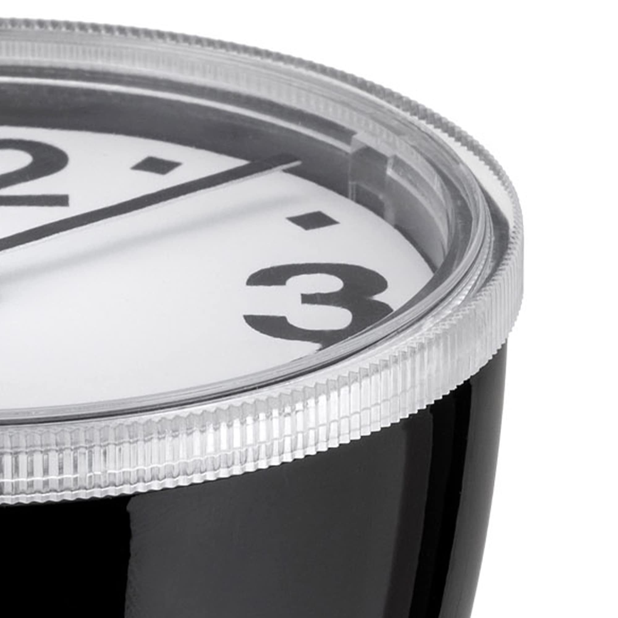 Alessi Cronotime 01 B orologio tavolo nero ABS