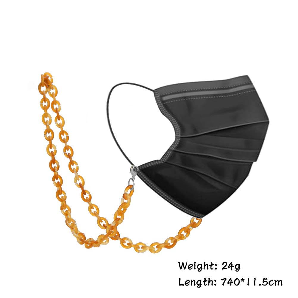 EUEAVAN Eyeglass Chains catenella occhiali rosso marrone