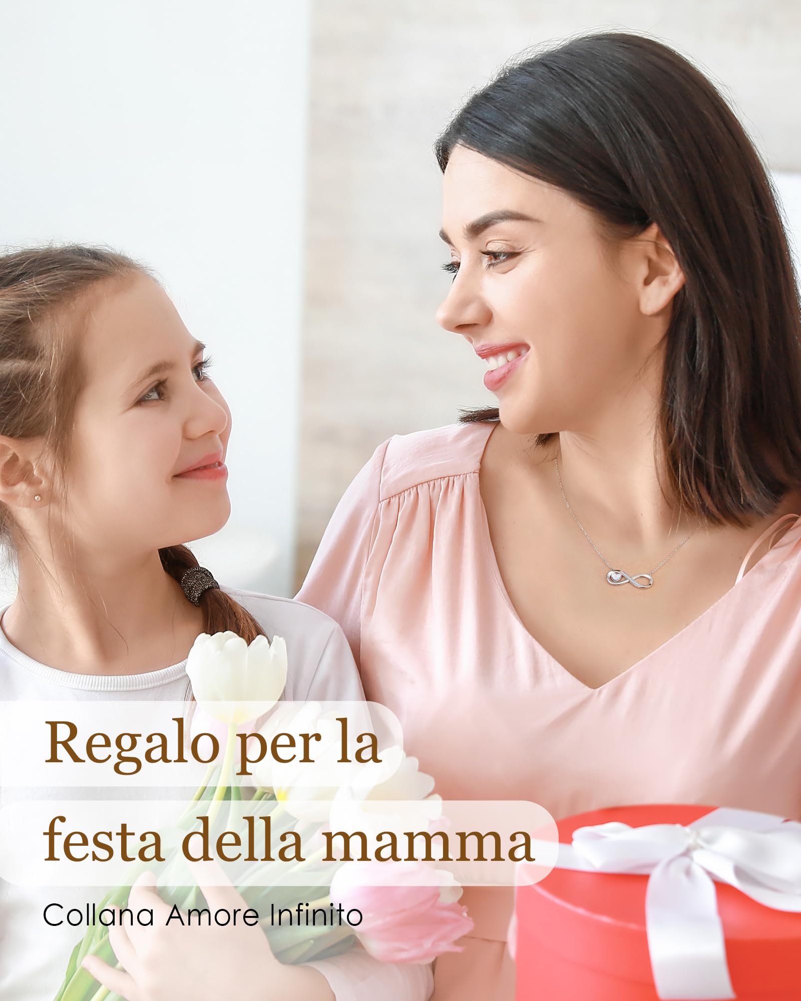Louisa Secret Infinito Collana Donna Argento 925 Bianco