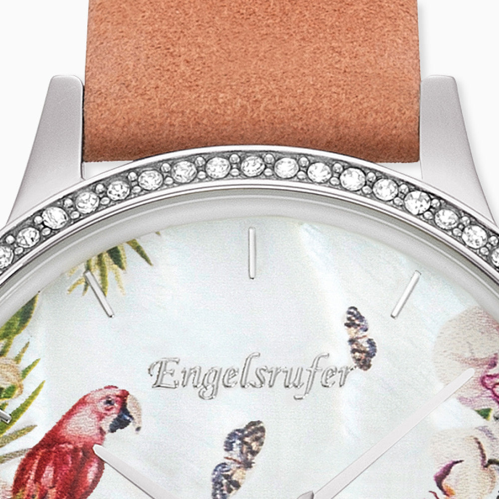 Engelsrufer Paradise Set Orologio Zirconi Corallo