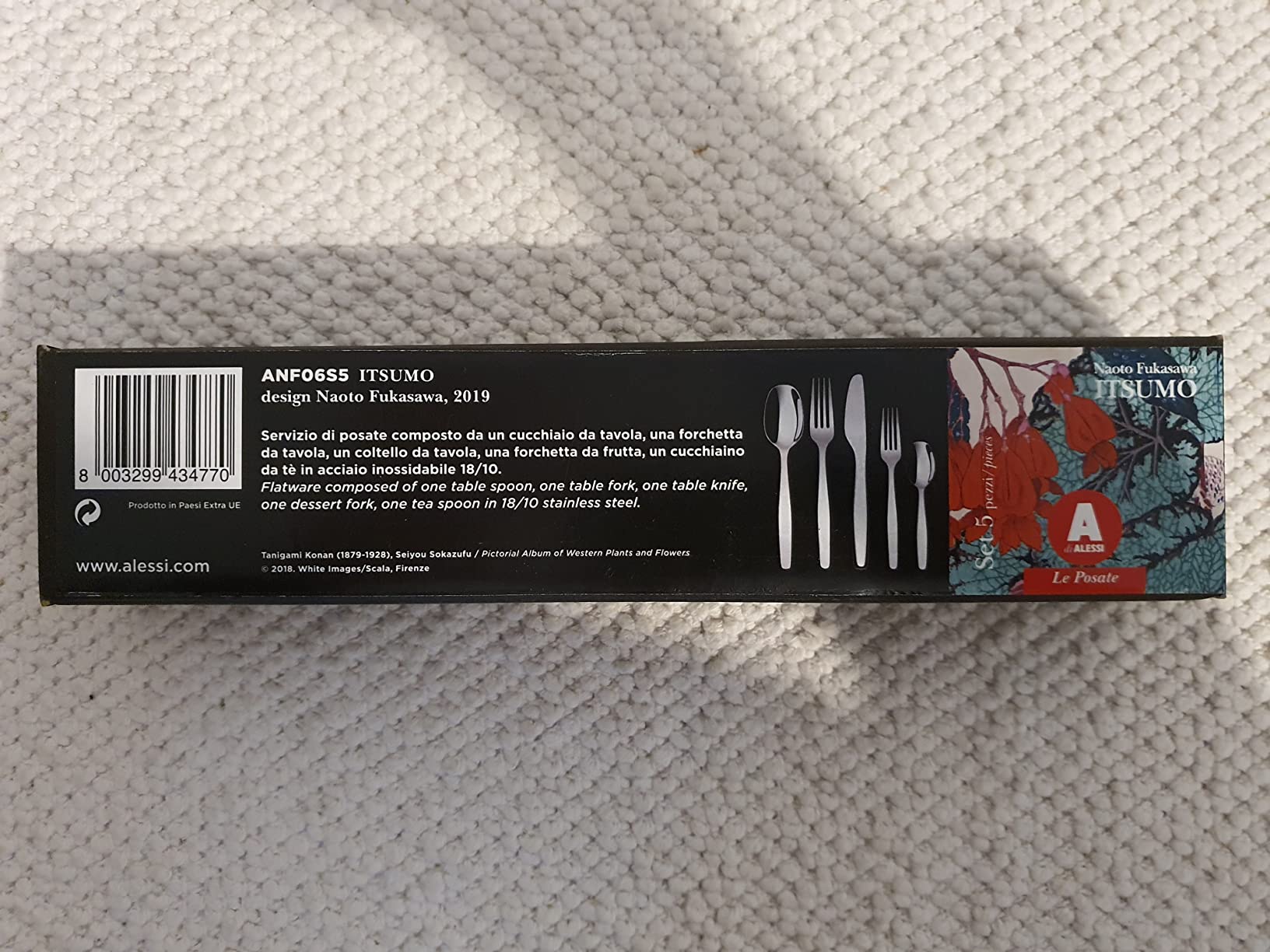 Alessi Itsumo ANF06S5 Servizio Posate 5 Pezzi Acciaio 18/10