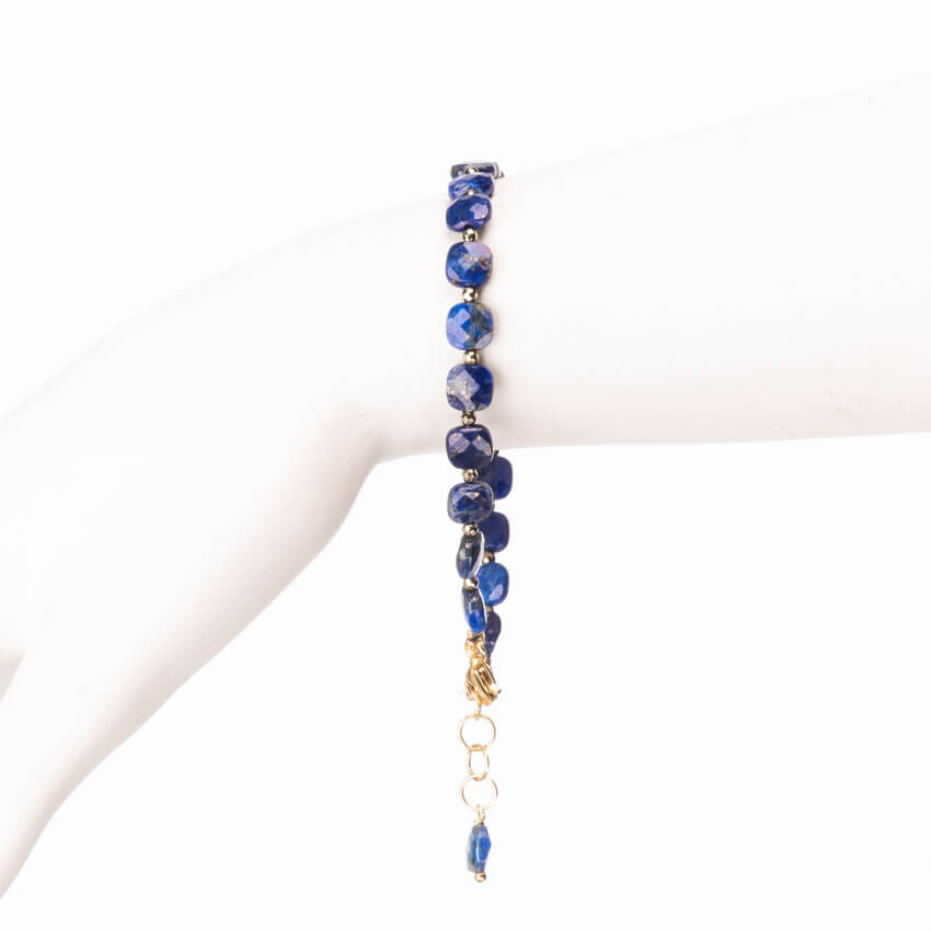 Chic Ad Hoc Braccialetto lapis blu ematite e argento