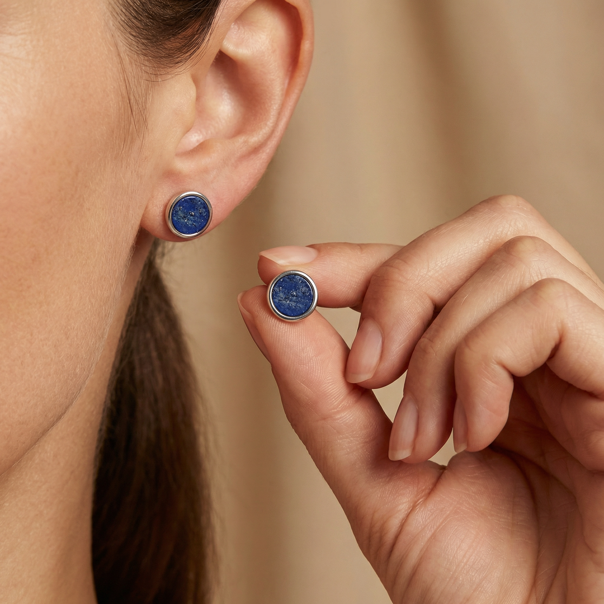 Engelsrufer Powerful Stone orecchini argento lapislazzuli
