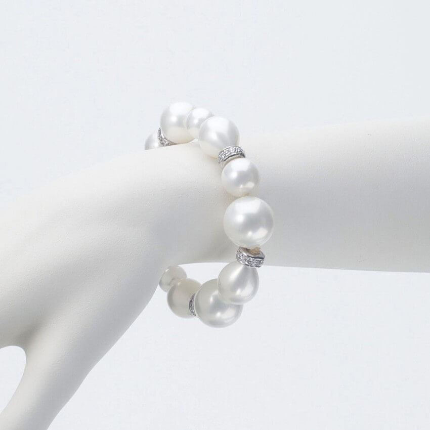 Chic Ad Hoc Bracciali Bracciale perle e argento bracciale donna