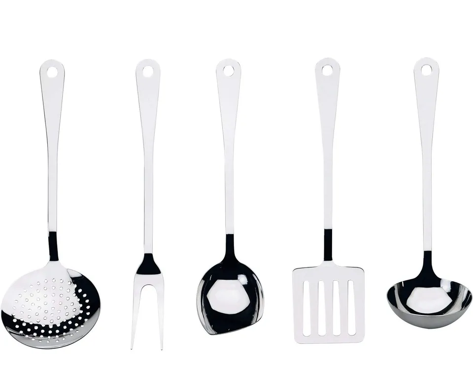Alessi AJM19S5 set mestoli cucina 5 pezzi acciaio 18/10