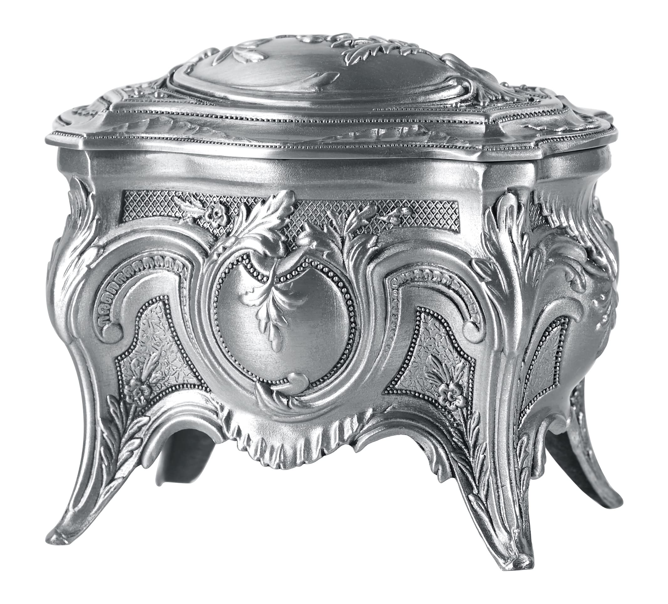 INFINIONLY Portagioie Quadrato Vintage Lega Stagno Rose