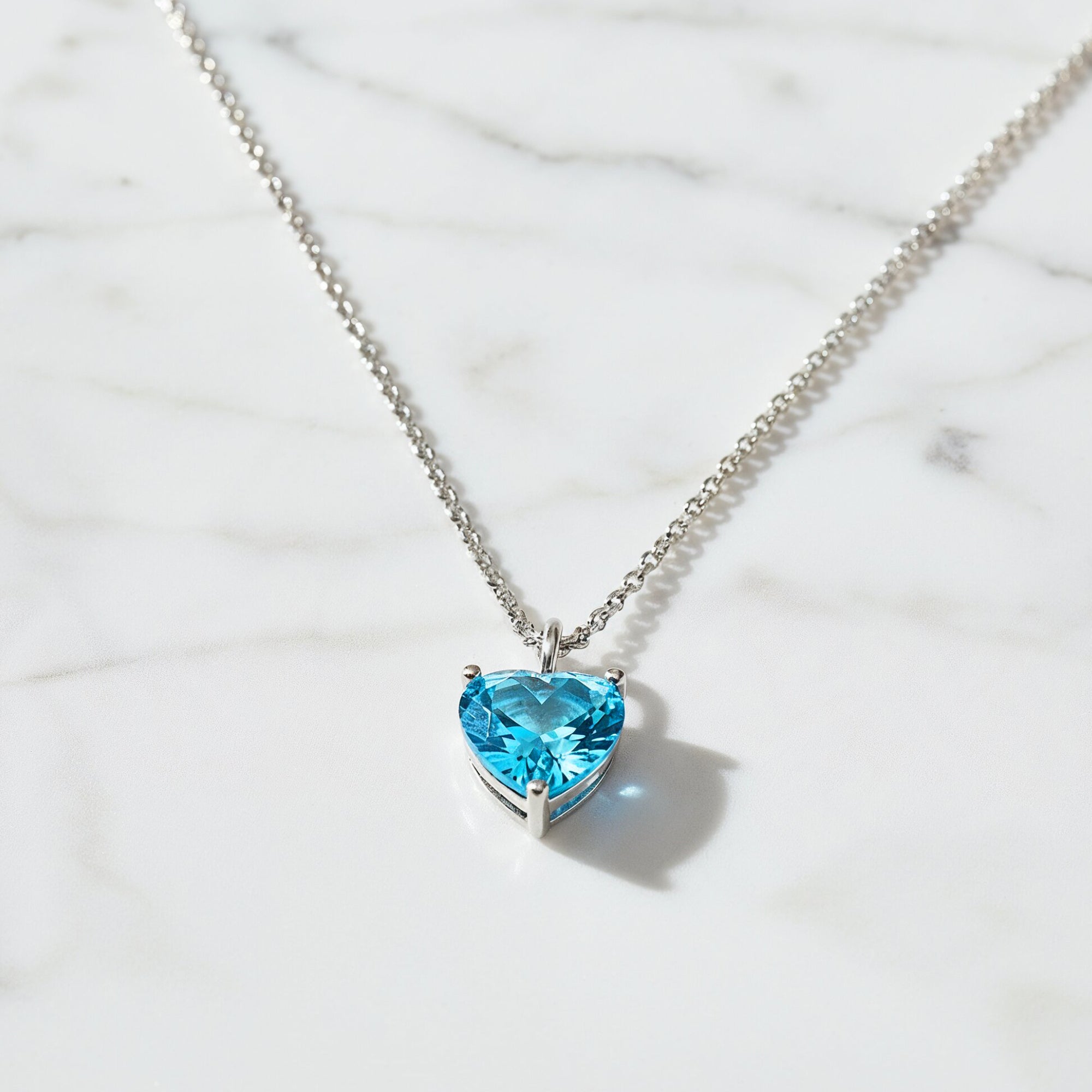 Engelsrufer Shiny Collana Argento Cuore Zirconia Blu