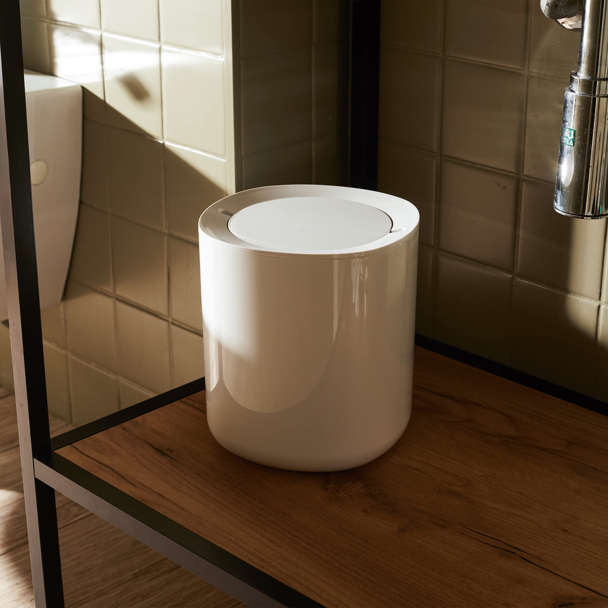 Alessi Birillo PL10 W Cestino Bagno PMMA Bianco