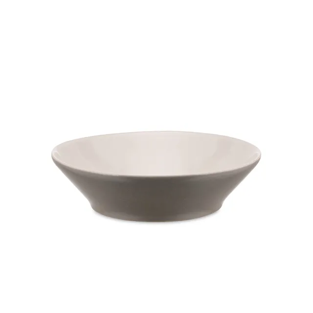 Alessi Tonale DC03/2 Piatti Fondi Ceramica Grigi Set 4