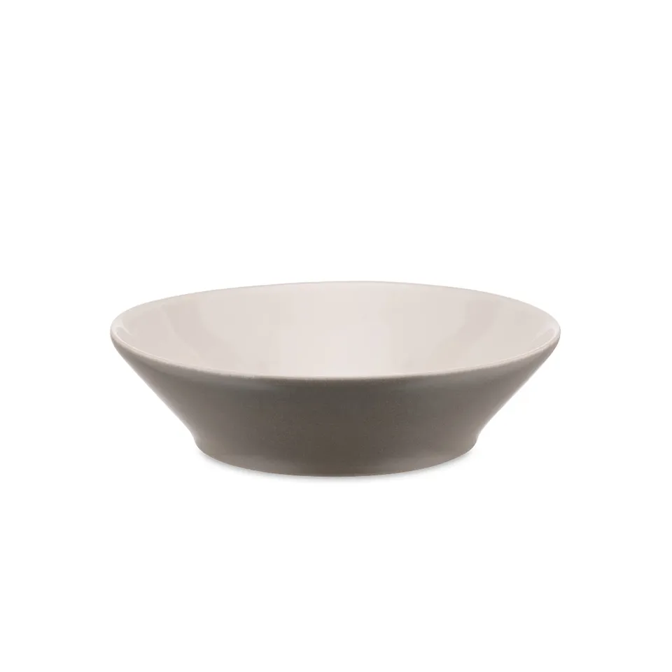 Alessi Tonale DC03/2 Piatti Fondi Ceramica Grigi Set 4