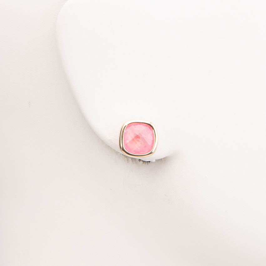 Chic Ad Hoc Orecchini Lobo oro tormalina rosa