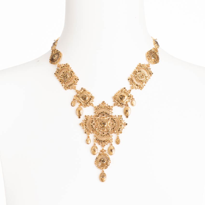 Chic Ad Hoc Collana girocollo pendente croce oro