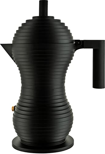 Alessi Pulcina MDL02/6 BB Caffettiera 6 Tazze Nero Alluminio
