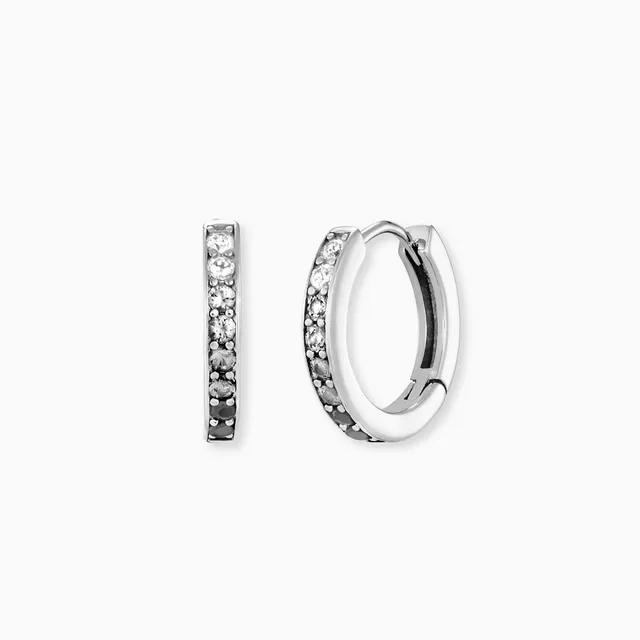 Engelsrufer Ohrringe Shade creole argento 925 zirconia 13 mm