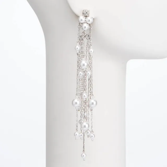 Chic Ad Hoc clip orecchino perle e cristalli