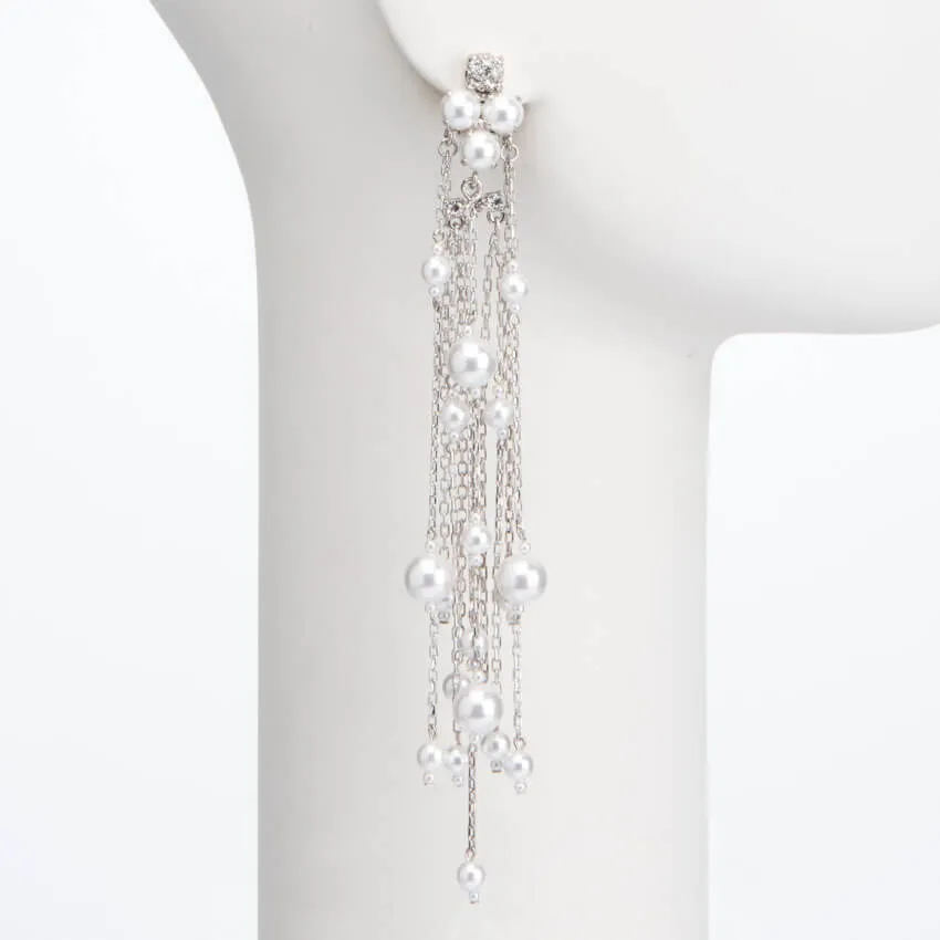 Chic Ad Hoc clip orecchino perle e cristalli