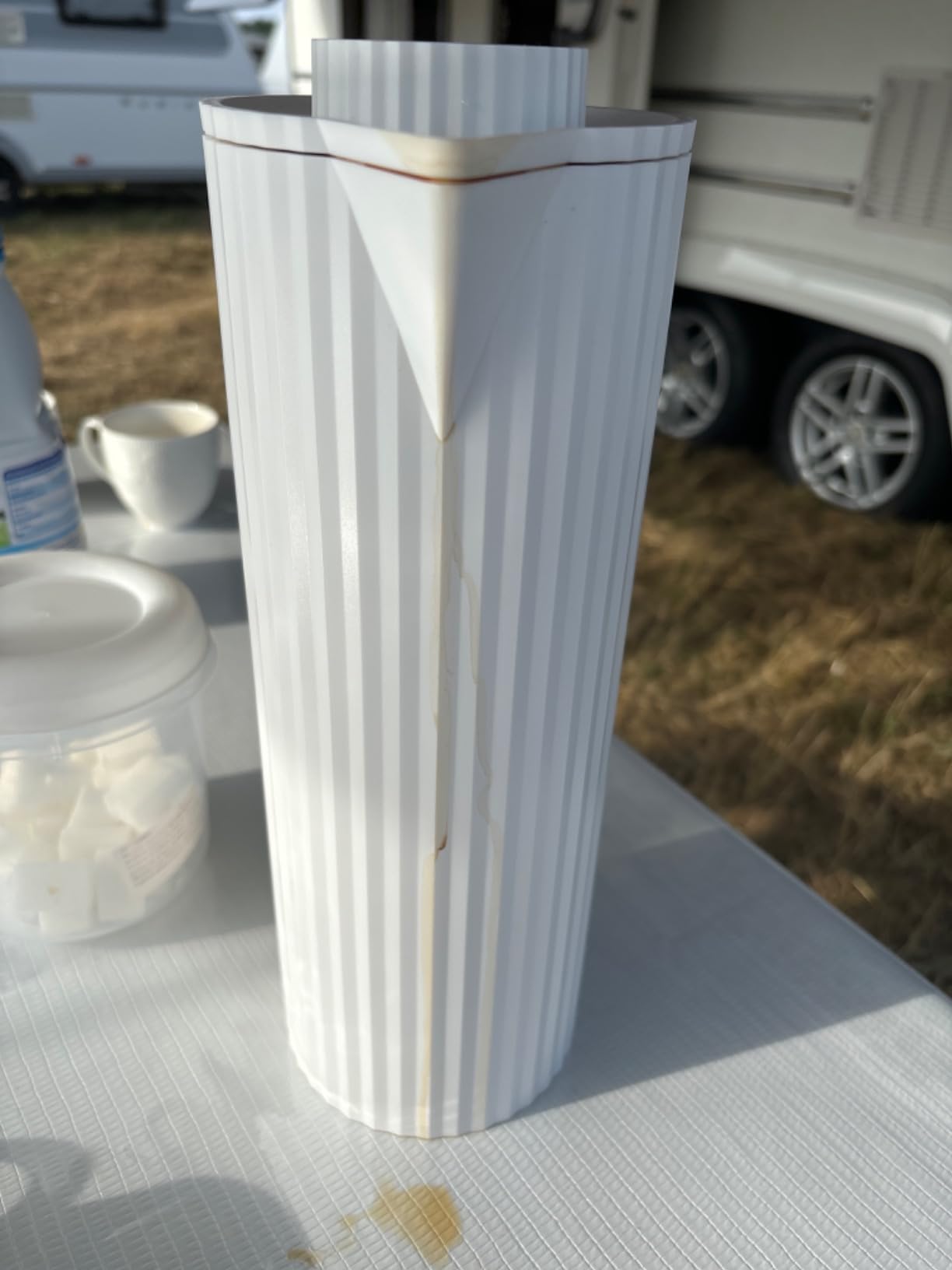 Alessi Plissé MDL12 W caraffa termoisolante 100 cl bianca