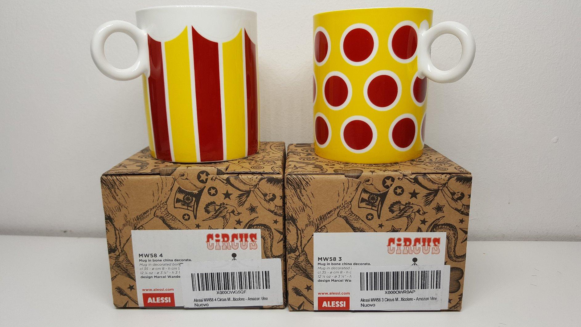 Alessi Circus MW58 2 Mug Bone China Multicolore