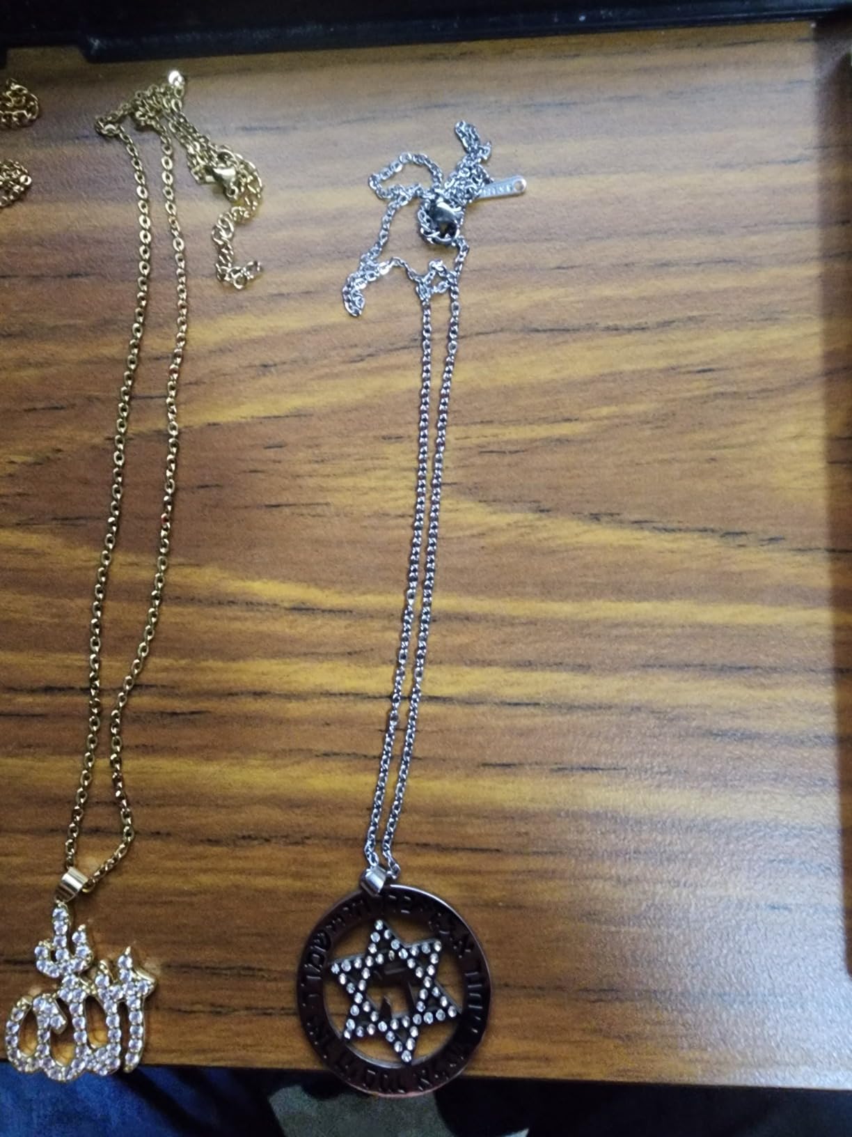 EUEAVAN Necklaces Collana Stella di David Acciaio