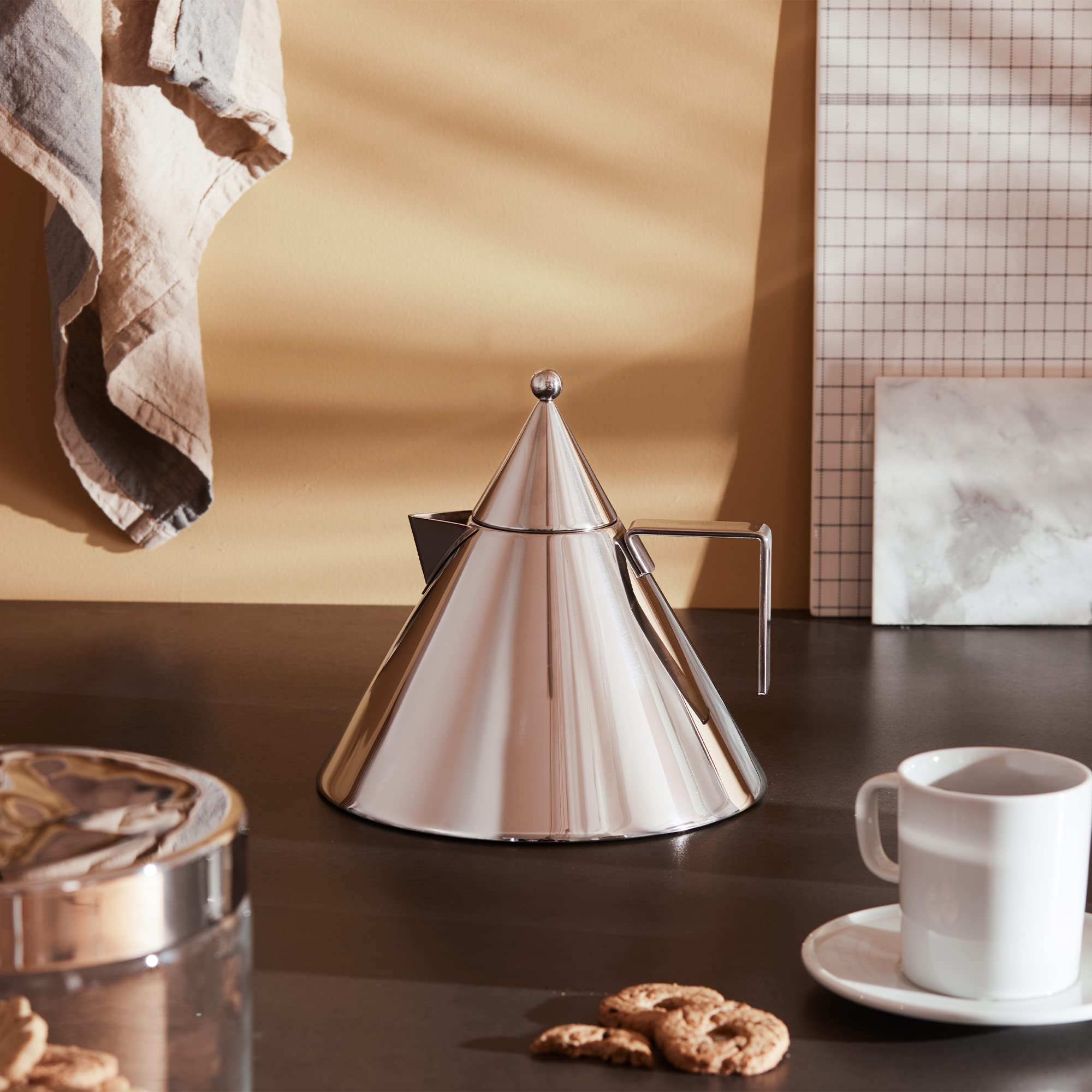 Alessi Il Conico 90017 Bollitore 2 L Acciaio Induzione