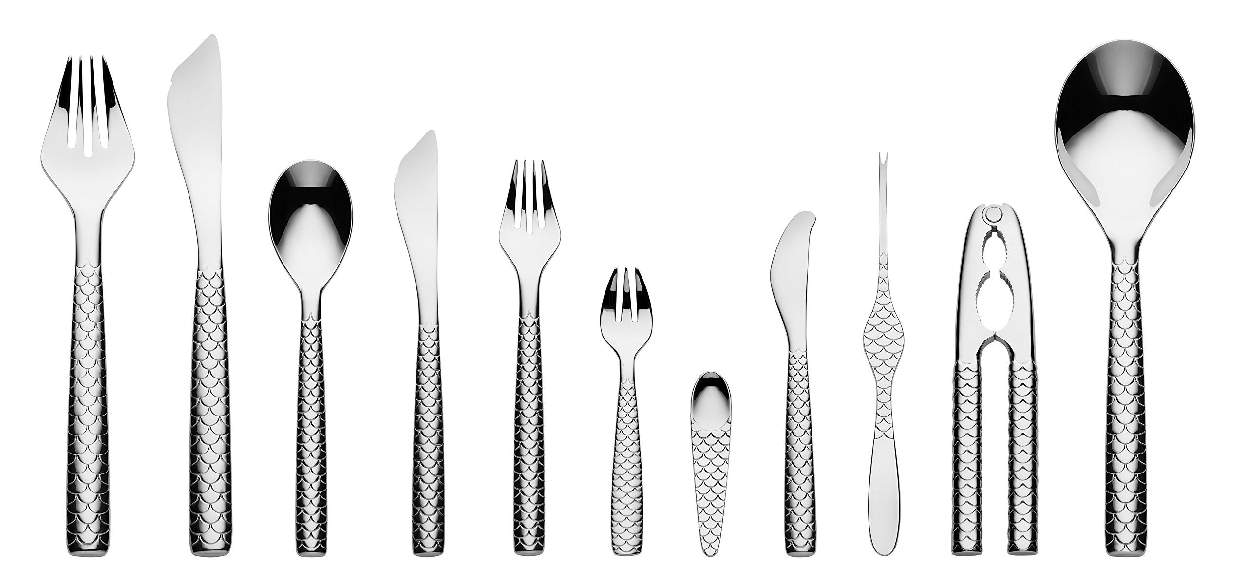 Alessi Colombina Fish FM23/42 schiaccia crostacei acciaio 18/10