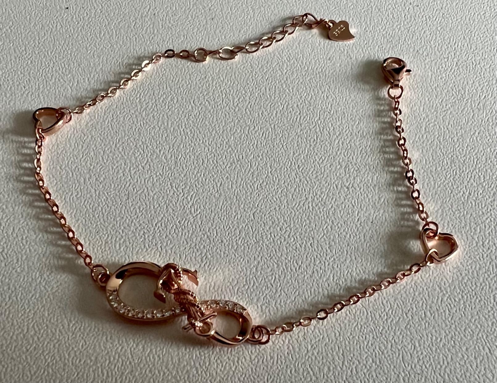INFINIONLY Fashion Bracelets A-cuore bracciale argento infinito cuore